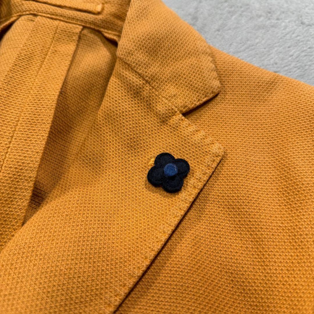 ラルディーニ　テーラードジャケット コットンリネン　イエロー　42