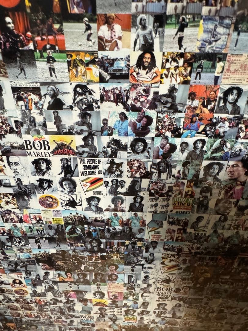 （限定品）BOB MARLEY コラージュポスター フレーム付き