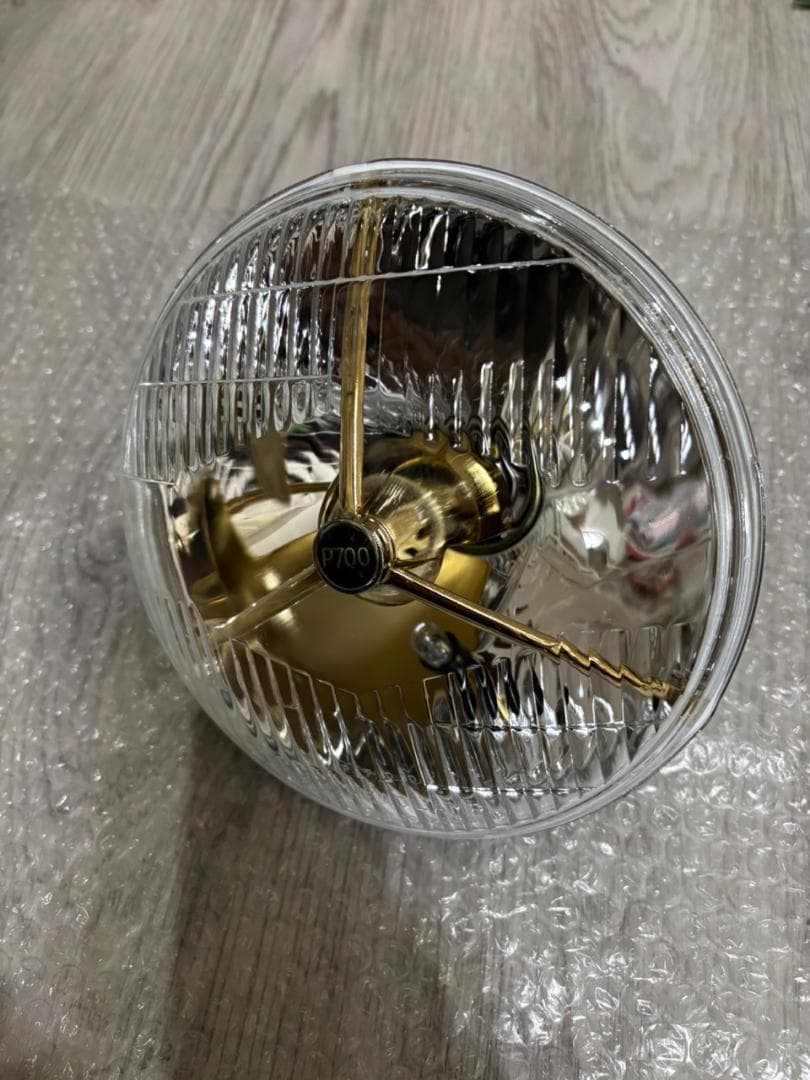 新品 スリーポイント P700 ヘッドライト ゴールド ルーカス 7インチ