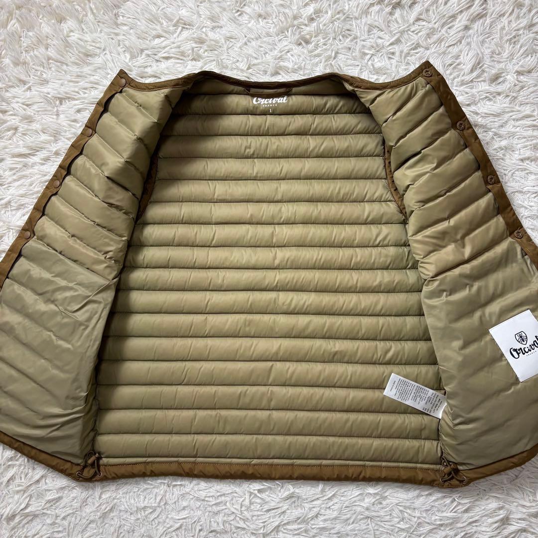 美品 ORCIVAL ダウンベスト ブラウン 1