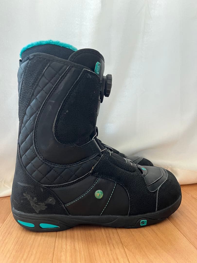 SALOMON サロモン 25cm IVY 女性用 黒 水色　BOA