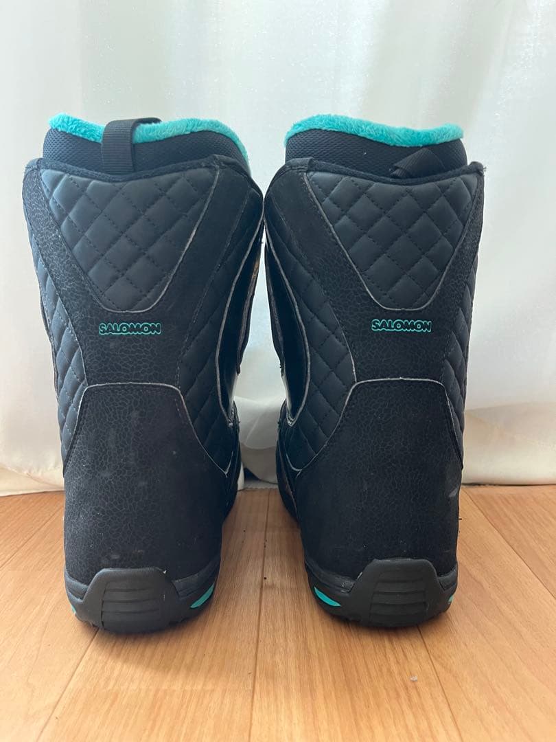 SALOMON サロモン 25cm IVY 女性用 黒 水色　BOA