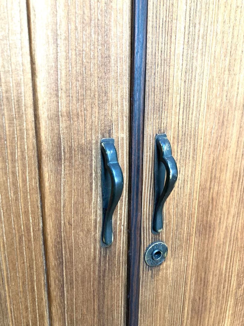 【メンテ込】アンティークのキャビネット　引出し6杯　総桐　木脚付