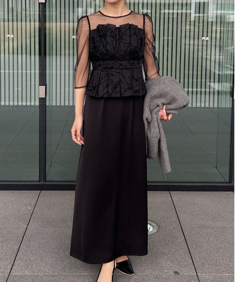 ★新品タグ付き★ LE’RURE Flourish pencilドレス