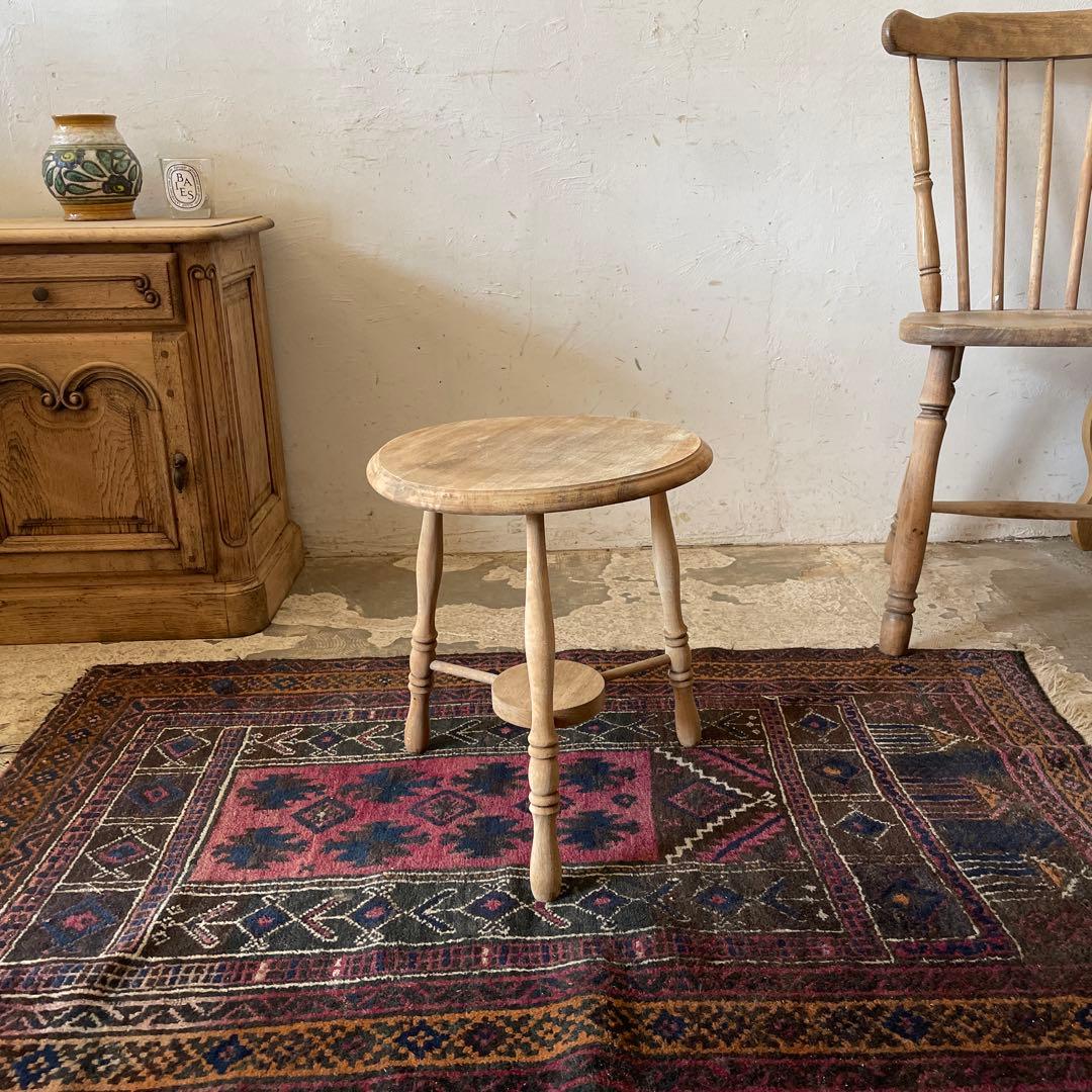 ビンテージ　サイドテーブル　フラワースタンド　花台　剥離