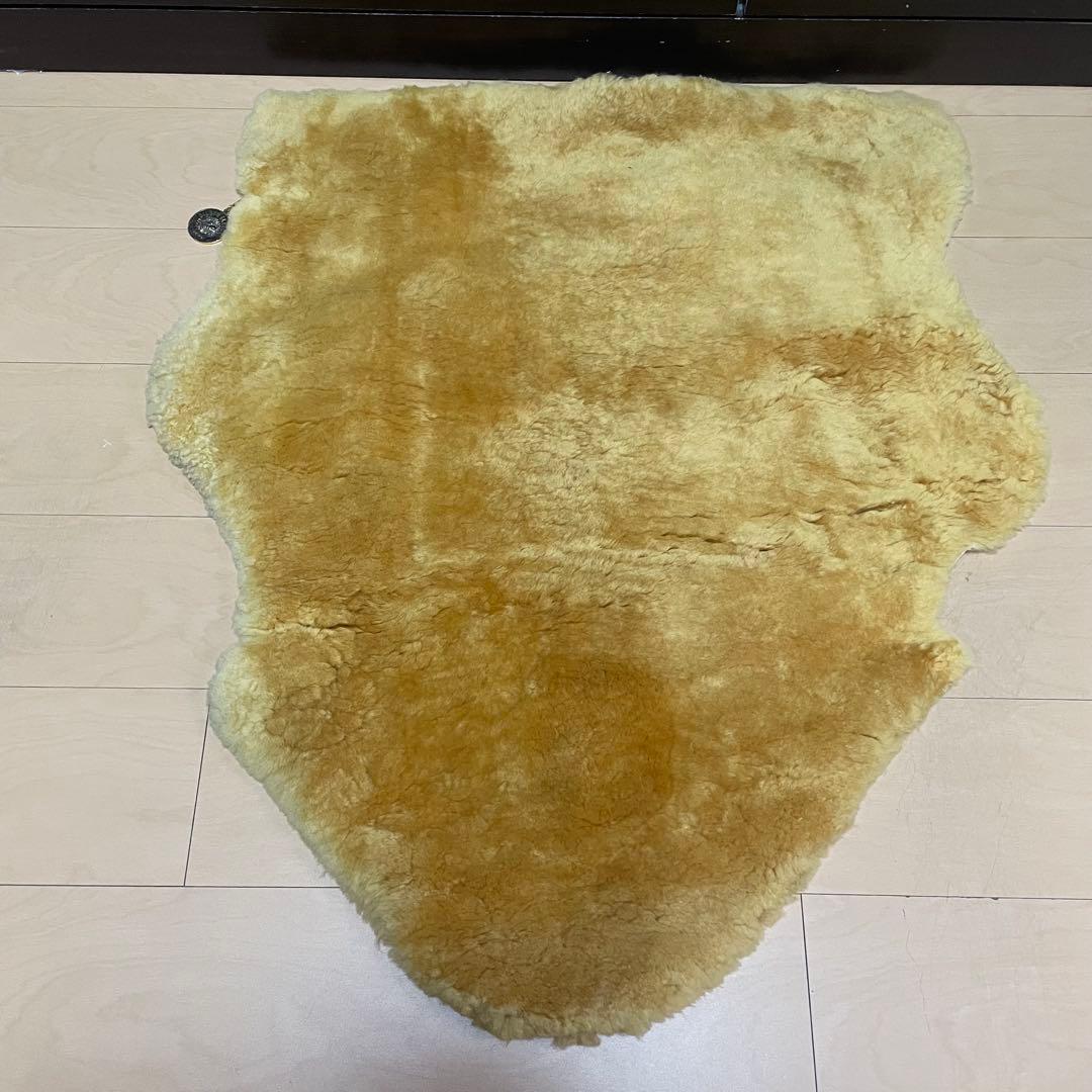 ムートン　ラグ　日本ムートン　4枚セット　冬キャンプ