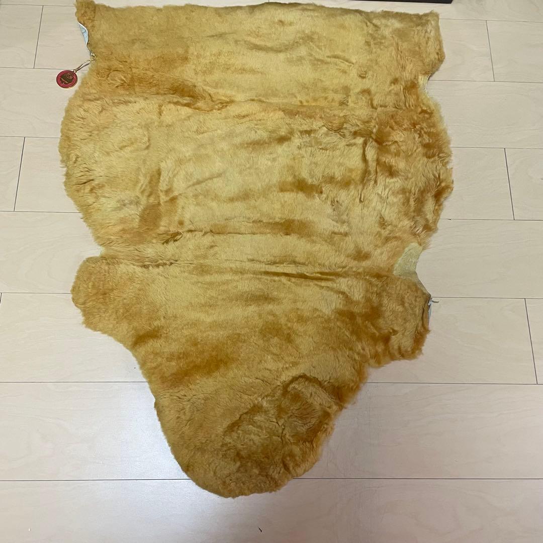 ムートン　ラグ　日本ムートン　4枚セット　冬キャンプ