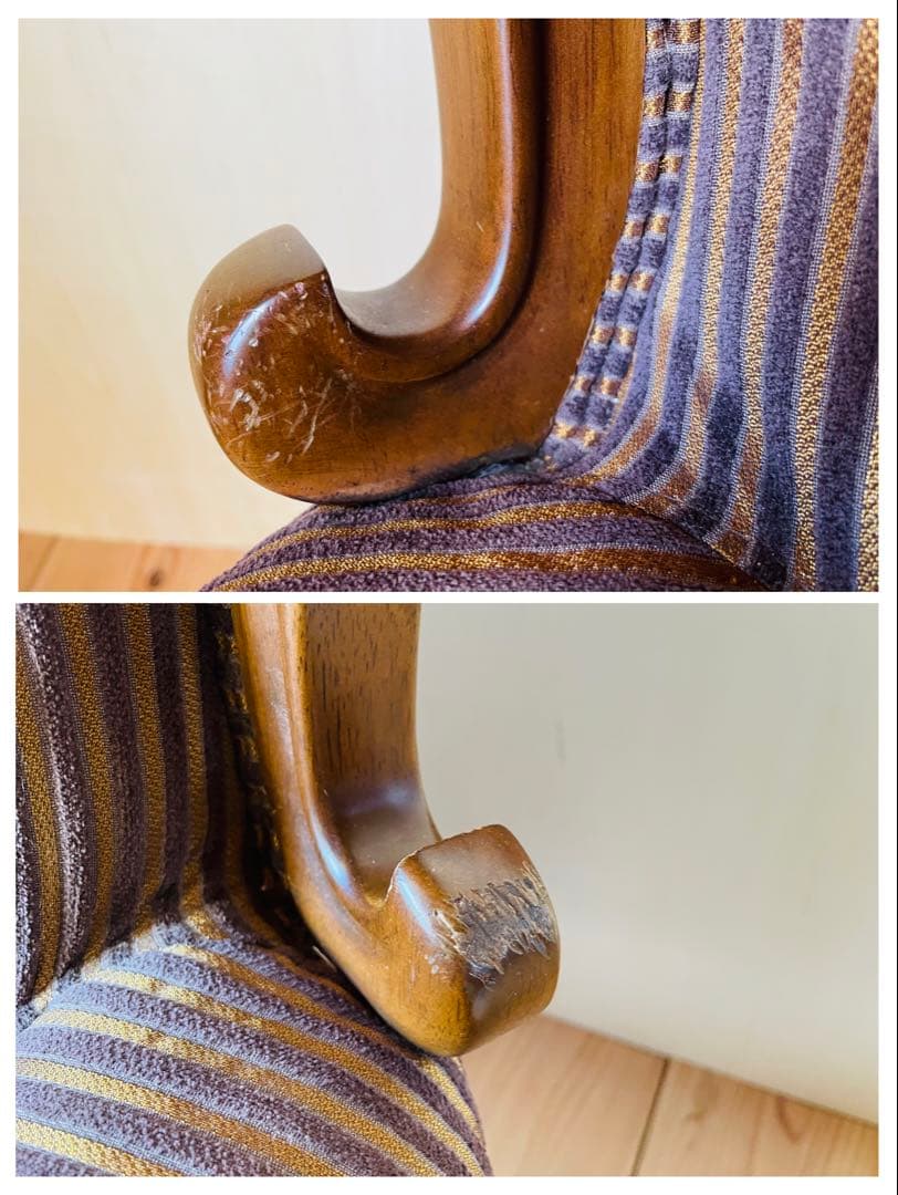 マルニ木工/マキシマム/アンドリュー/アームカバー付き/1人掛けソファ/猫脚②