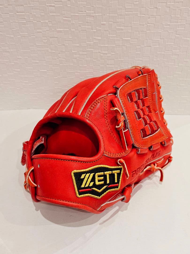 【未使用】ZETTプロステイタス 一般軟式 内野手用グローブ 源田モデル