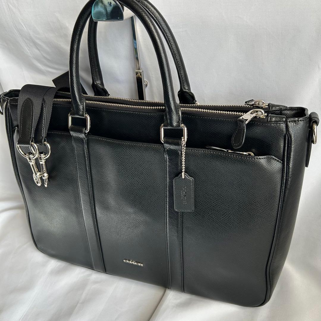 【美品】COACH コーチ メトロポリタン ビジネスバッグ 2way 黒 人気