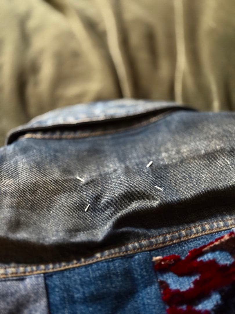 マルジェラ10 パッチワークデザイン デニムジャケット