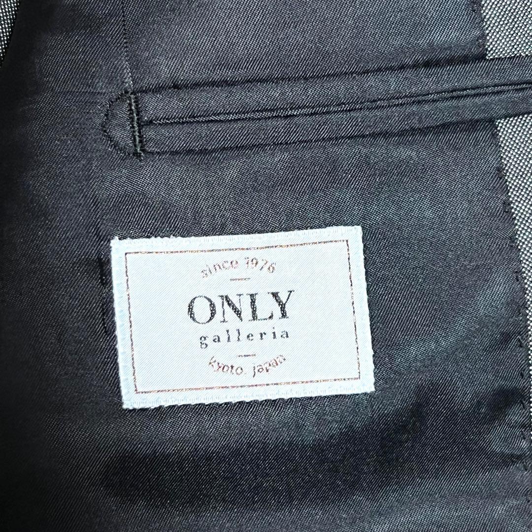 ONLY スーツ 3ピース シルバー シルク混 光沢あり サイズ36