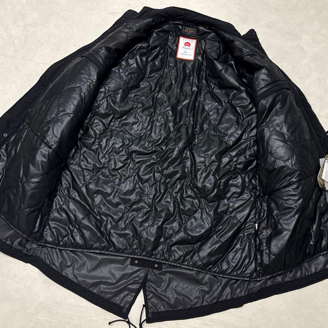 新品 BEAMS PLUS M-65 ダウンモッズコート 小松マテーレ ブラック