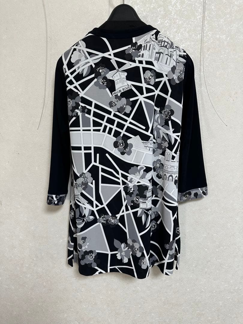 LEONARD SPORT 地図柄五分袖チュニック 38