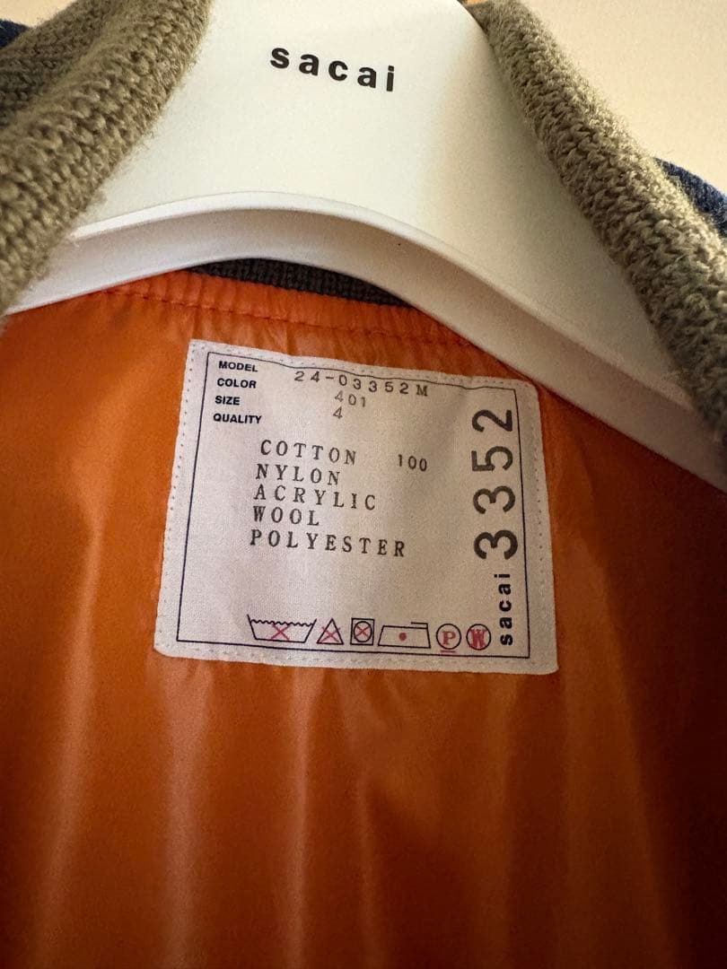 sacai デニムジャケット 24-03352M サイズ40