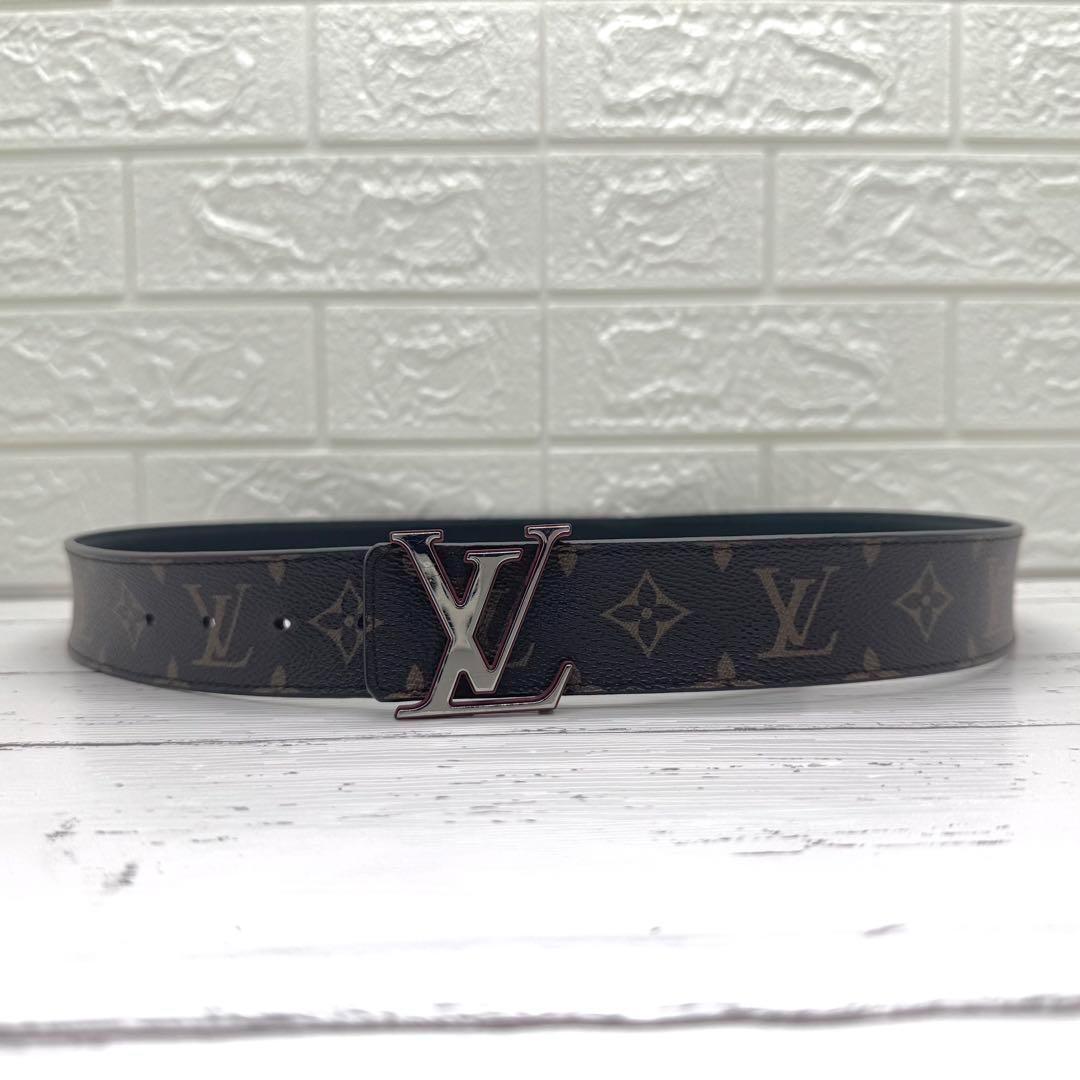 【美品】ルイヴィトン　サンチュール　LVシェイプ　モノグラム　ベルト