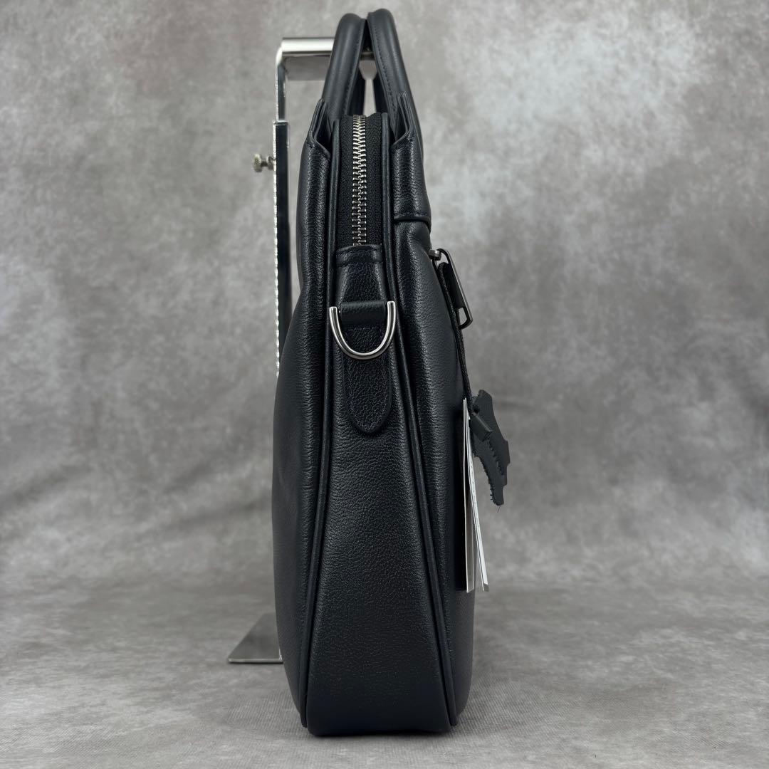 【美品✨】OBERMAIN 2way ビジネスバッグ ブリーフケース レザー 黒