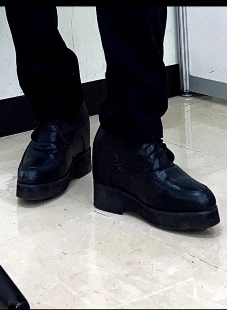 シークレットシューズ 16cmヒール ビジネスシューズ コスプレ 男装に