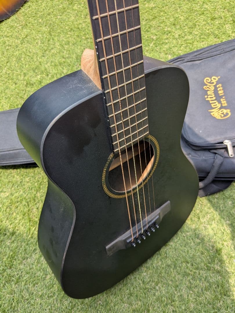 Martin LXBLACK リトルマーチン ミニギター ケース付　割れ有り