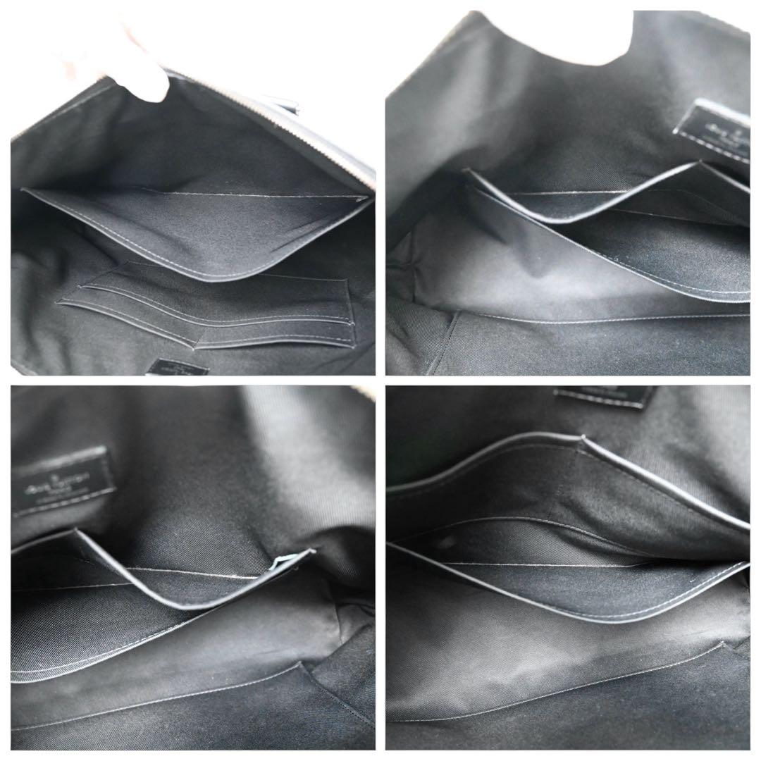 【美品】ルイヴィトン　ブリーフケース　エクスプローラ　モノグラム　ブラック　黒