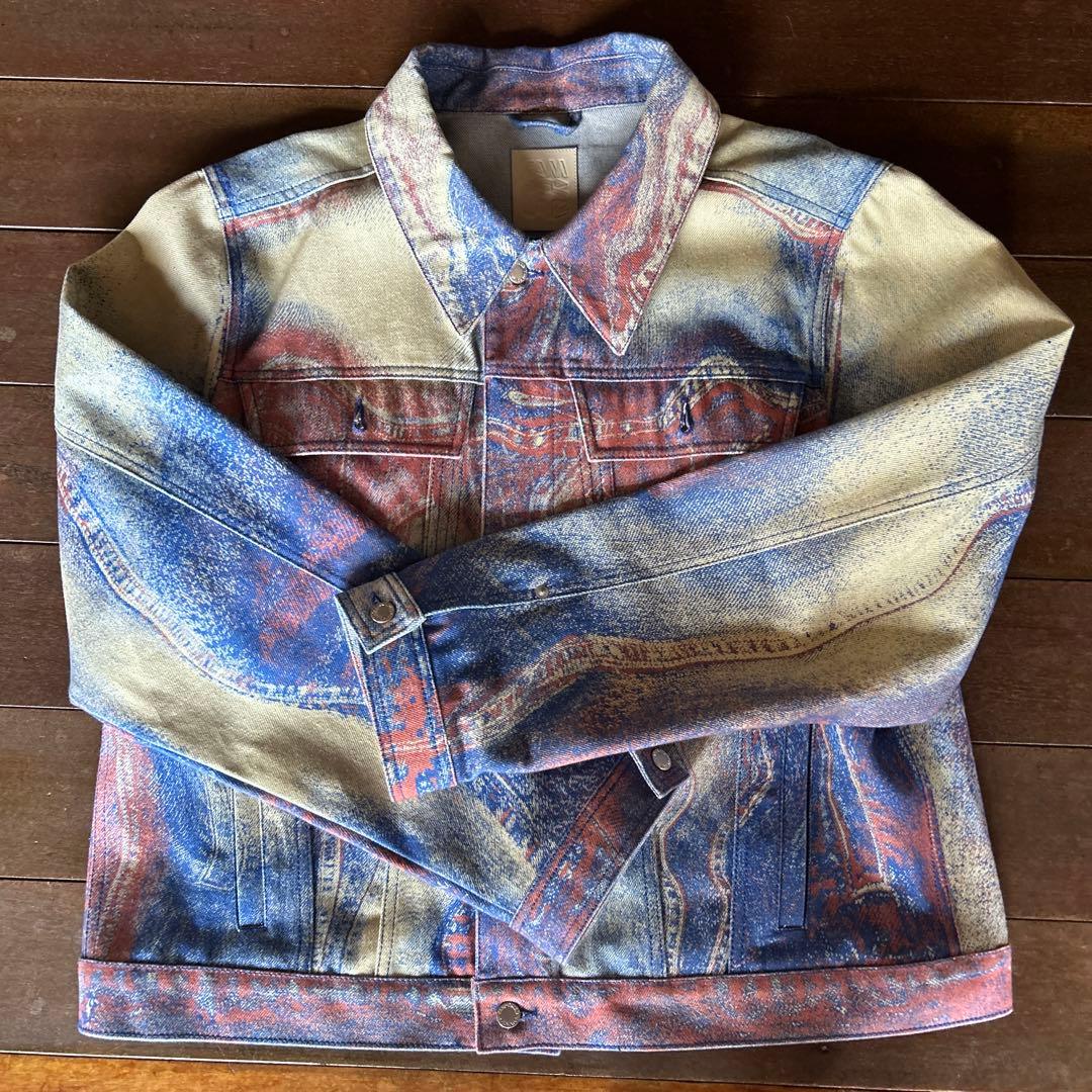 camper lab カンペールラボ デニムジャケット プリントデニム