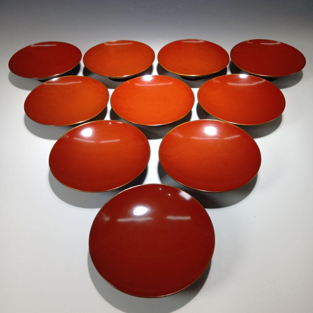 時代物　蒔絵吸物椀10客