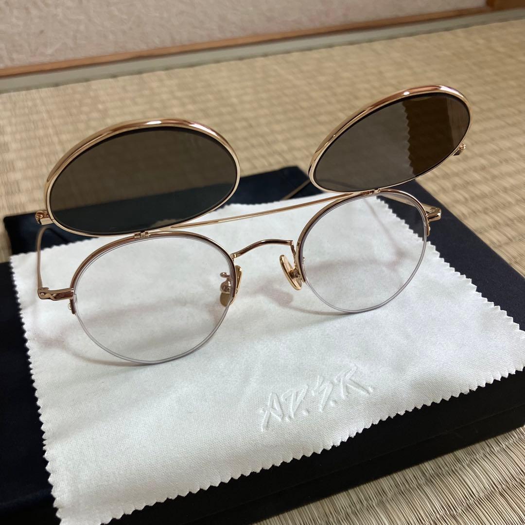 美品　A.D.S.R. adsr サングラス LARS ラーシュ 02 ゴールド