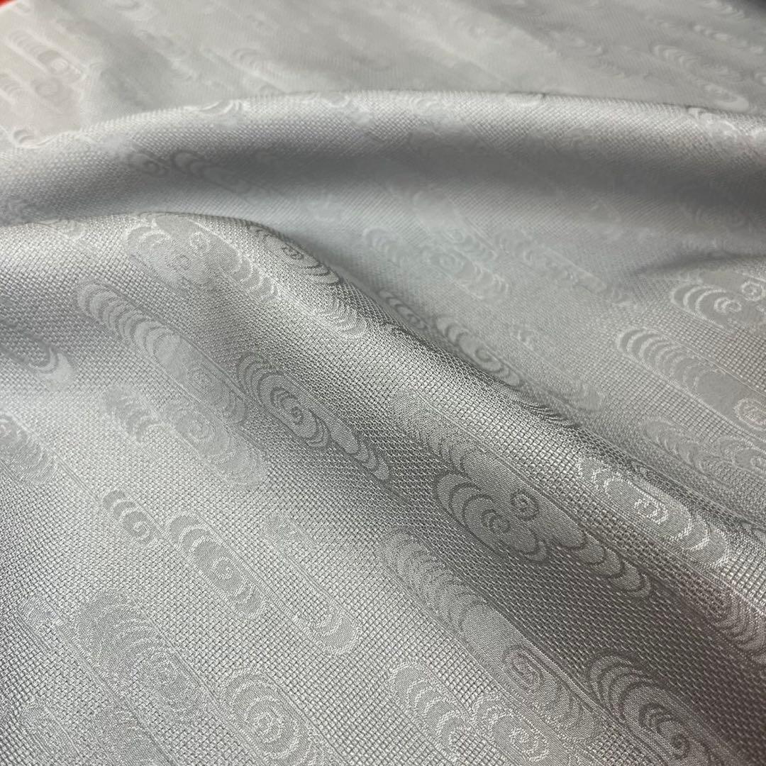 【激安】限定品！小松ちりめん正絹長襦袢単衣、夏用　グレー　22