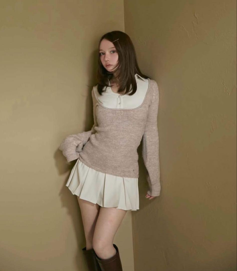(*)様 ANDMARY Demi layered mini dress