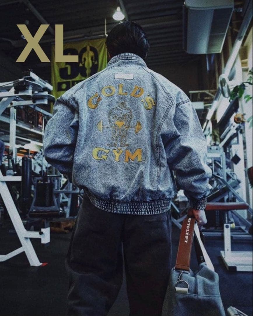 XL！LYFT × GOLD'S GYM オーバーサイズデニムジャケット