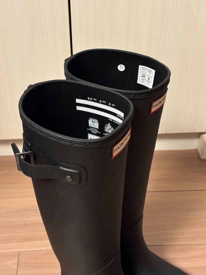 HUNTER 長靴 バックル付き 美品