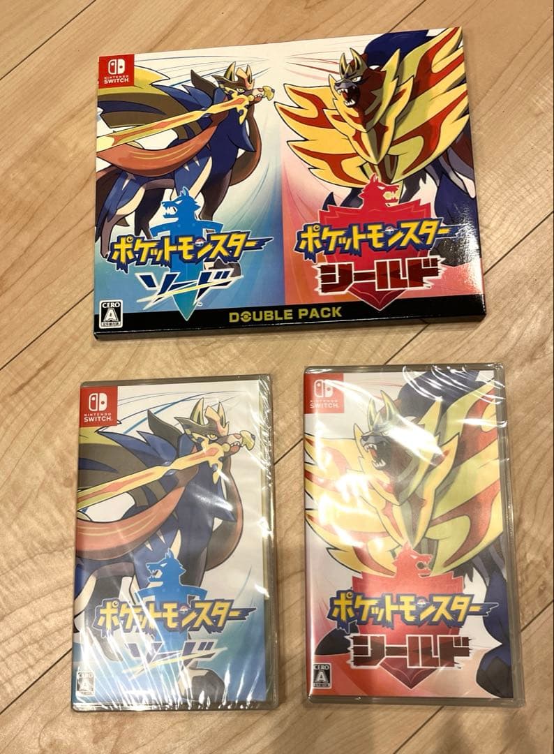 ◆週末お値下げ【新品未開封 】ポケットモンスター ソード・シールド ダブルパック