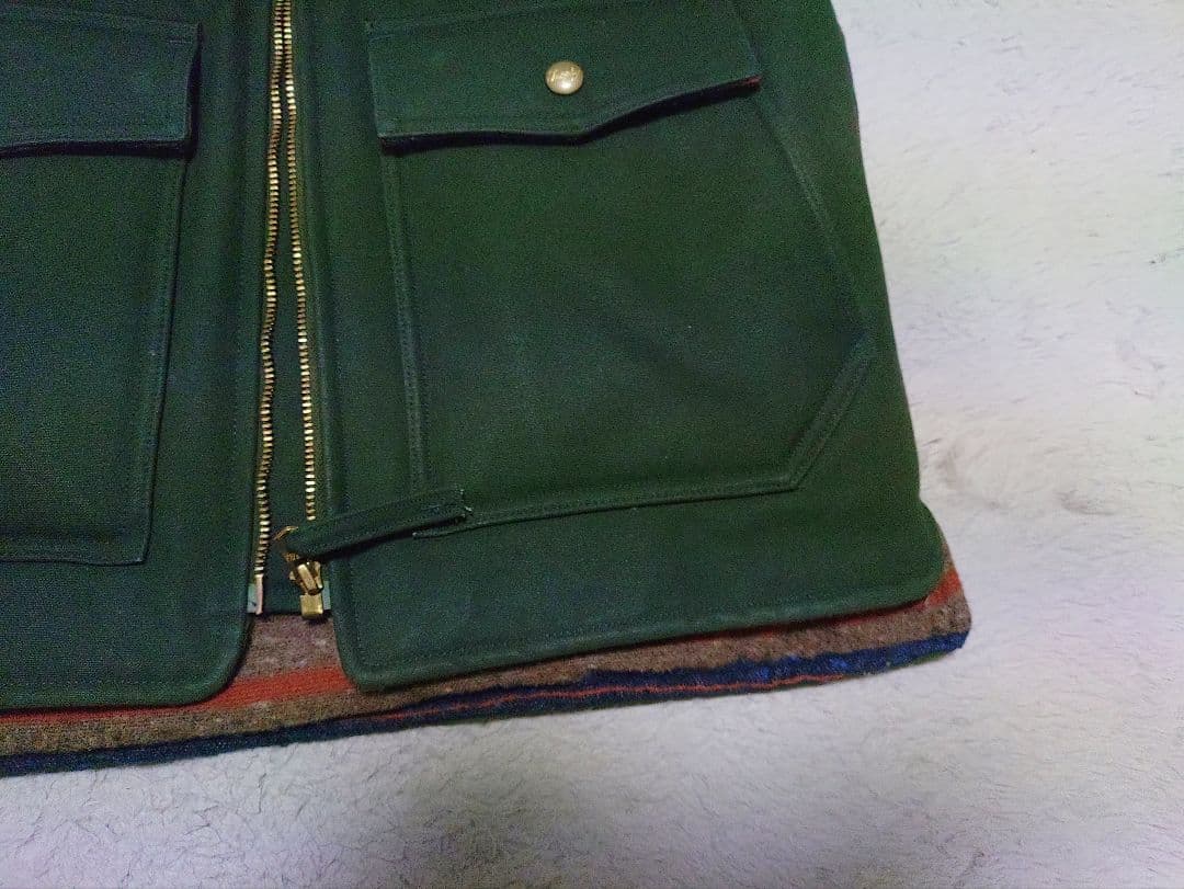 トップス TROPHY CLOTHING oiled duck storm vest