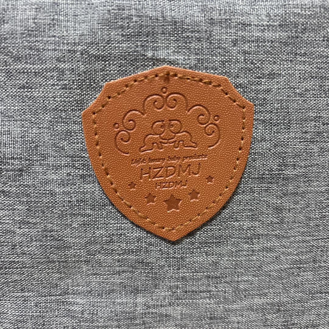 HZDMJ ベビーベッド グレー 蚊帳付 キャスター 固定ベルト付