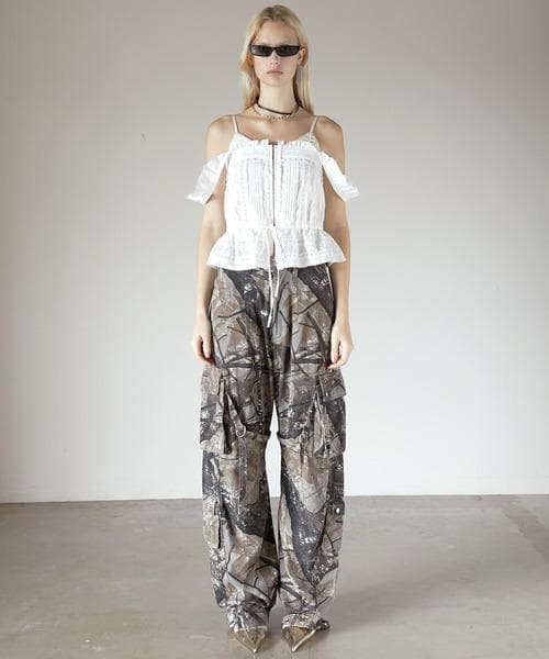 【PRANK PROJECT/プランクプロジェクト】カモバレルレッグカーゴパンツ