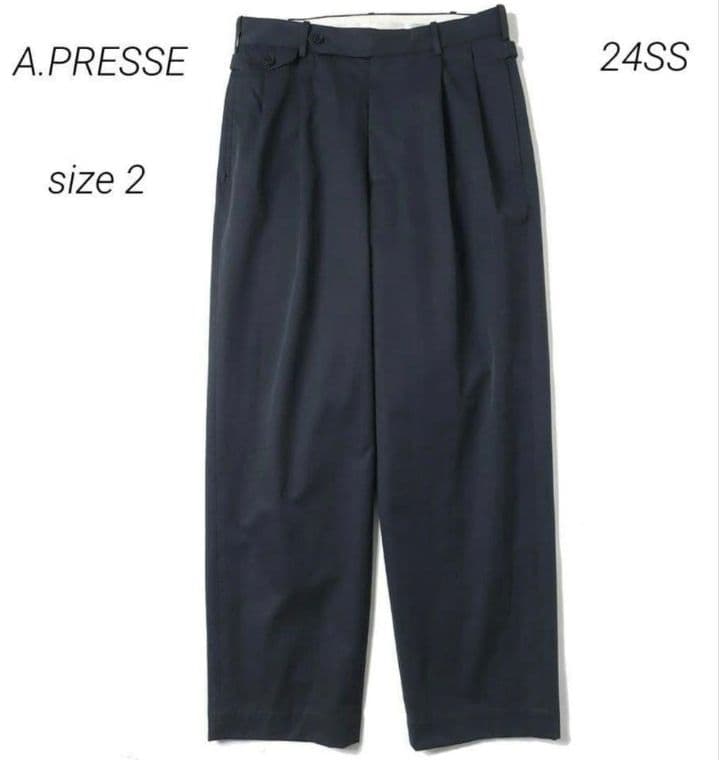 パンツ A.PRESSE Type.2 MelangeGabardineTrousers