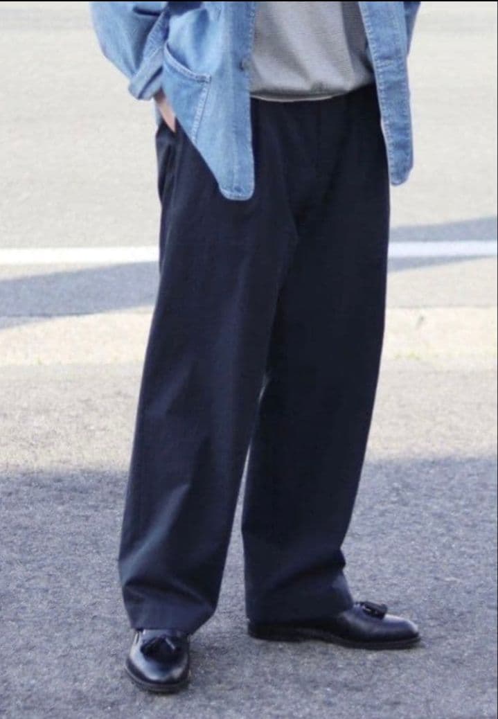 パンツ A.PRESSE Type.2 MelangeGabardineTrousers