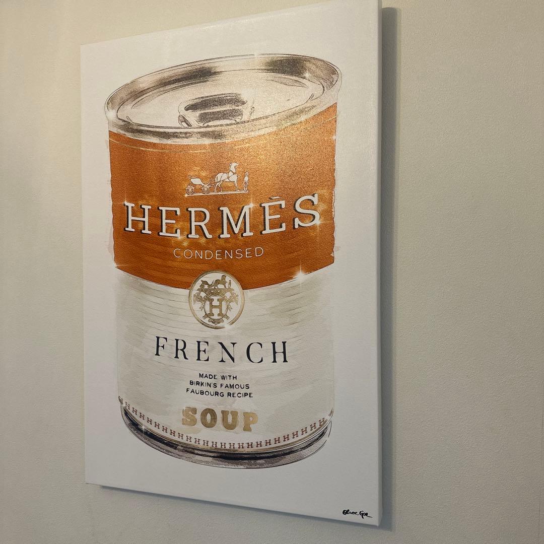 Oliver Galキャンバスアートエルメス French Luxe Soup