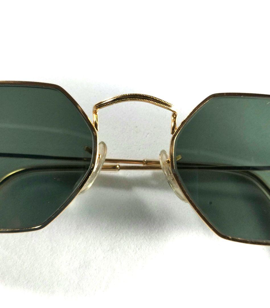 美品 B&L RAY-BAN U.S.A. W1535 オクタゴン ゴールド