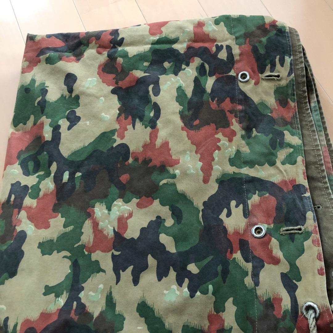 スイス　軍幕　アルペンカモ １枚　usd