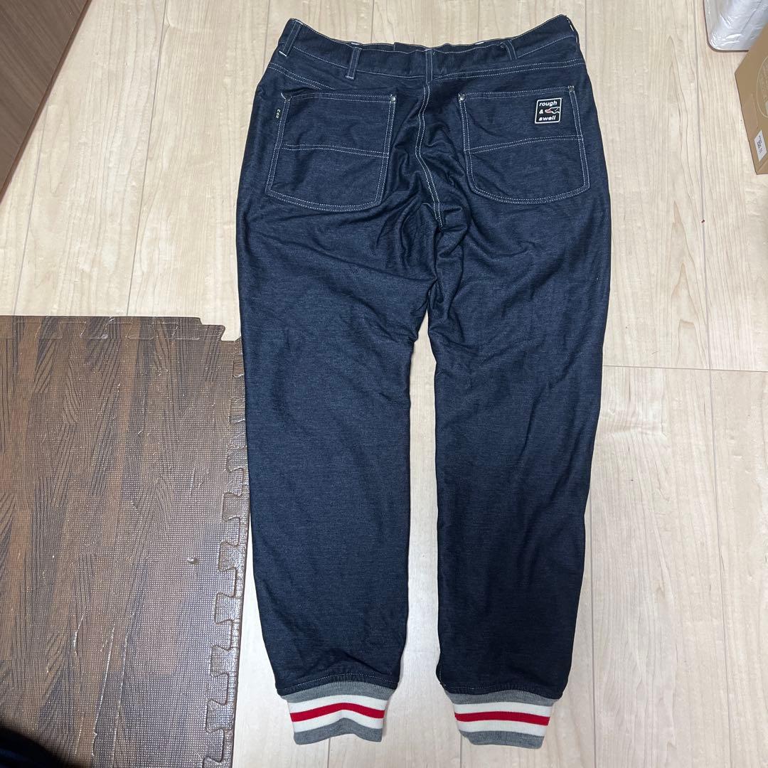 rough &swell ゴルフ　メンズ　L パンツ　ズボン　紺　美品