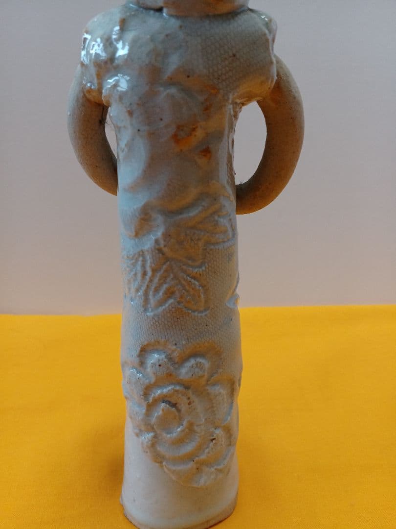 砥部焼　森元青芳　陶器人形