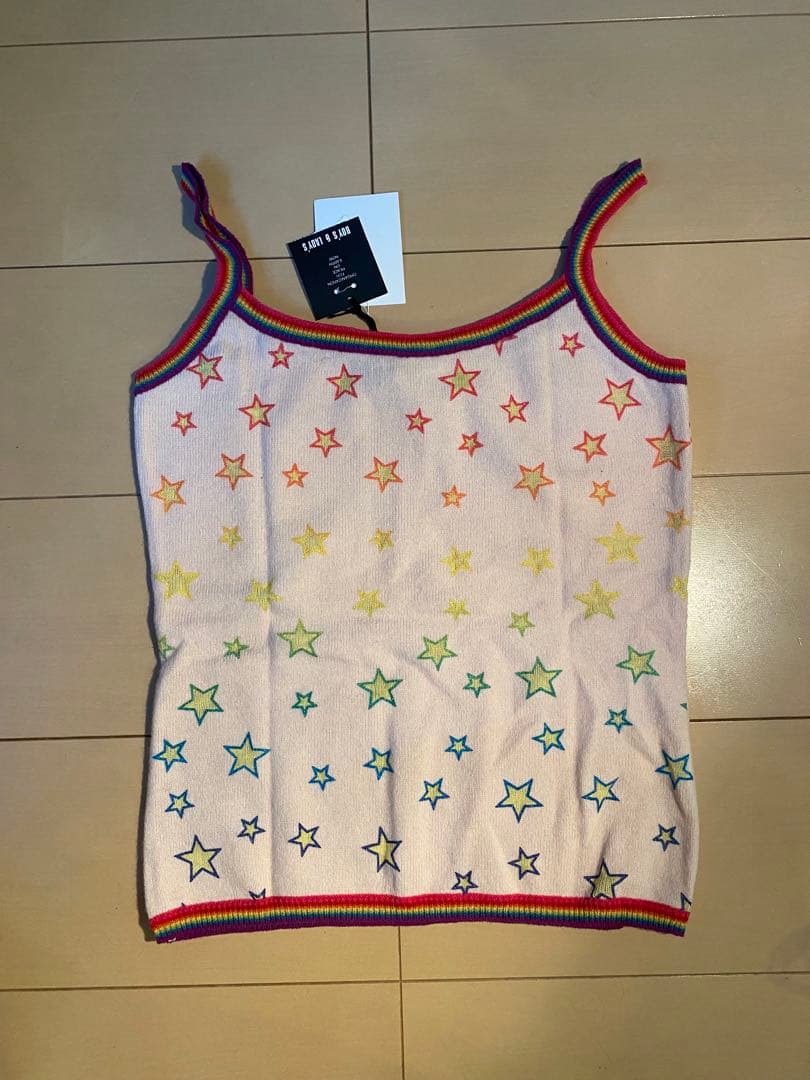 HYSTERIC GLAMOUR 90s 新品　初期　星　レインボーニットキャミ