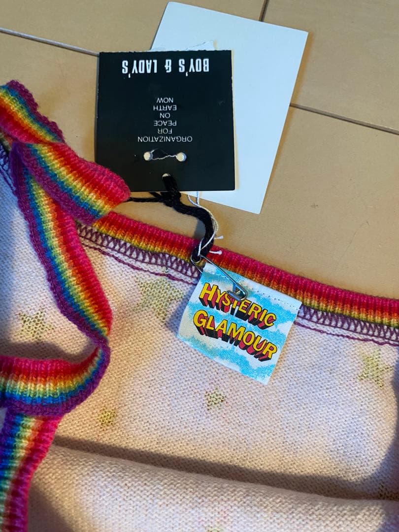 HYSTERIC GLAMOUR 90s 新品　初期　星　レインボーニットキャミ