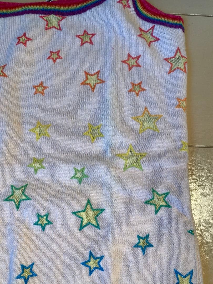 HYSTERIC GLAMOUR 90s 新品　初期　星　レインボーニットキャミ