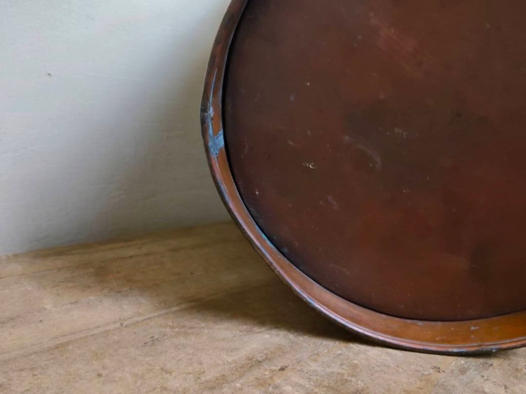 ★古い銅バケツ　シャビー　インダストリアル　昭和レトロ　古道具　アンティーク