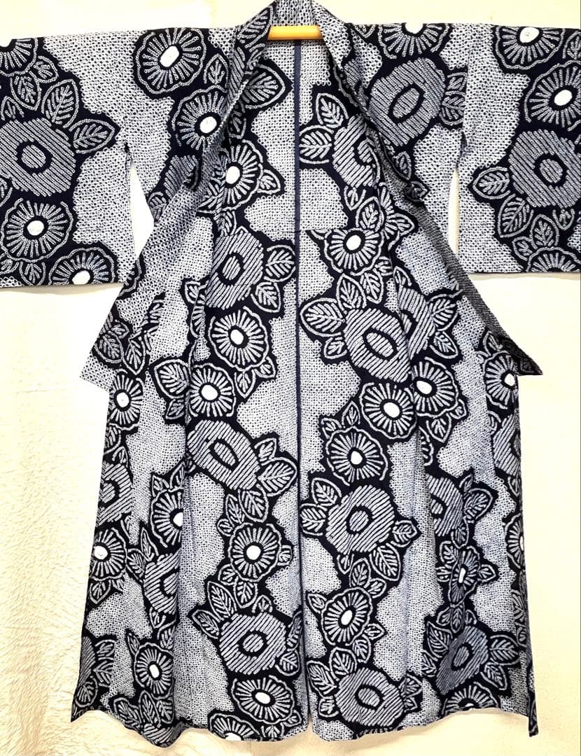 有松鳴海絞り　浴衣　一色　（214）