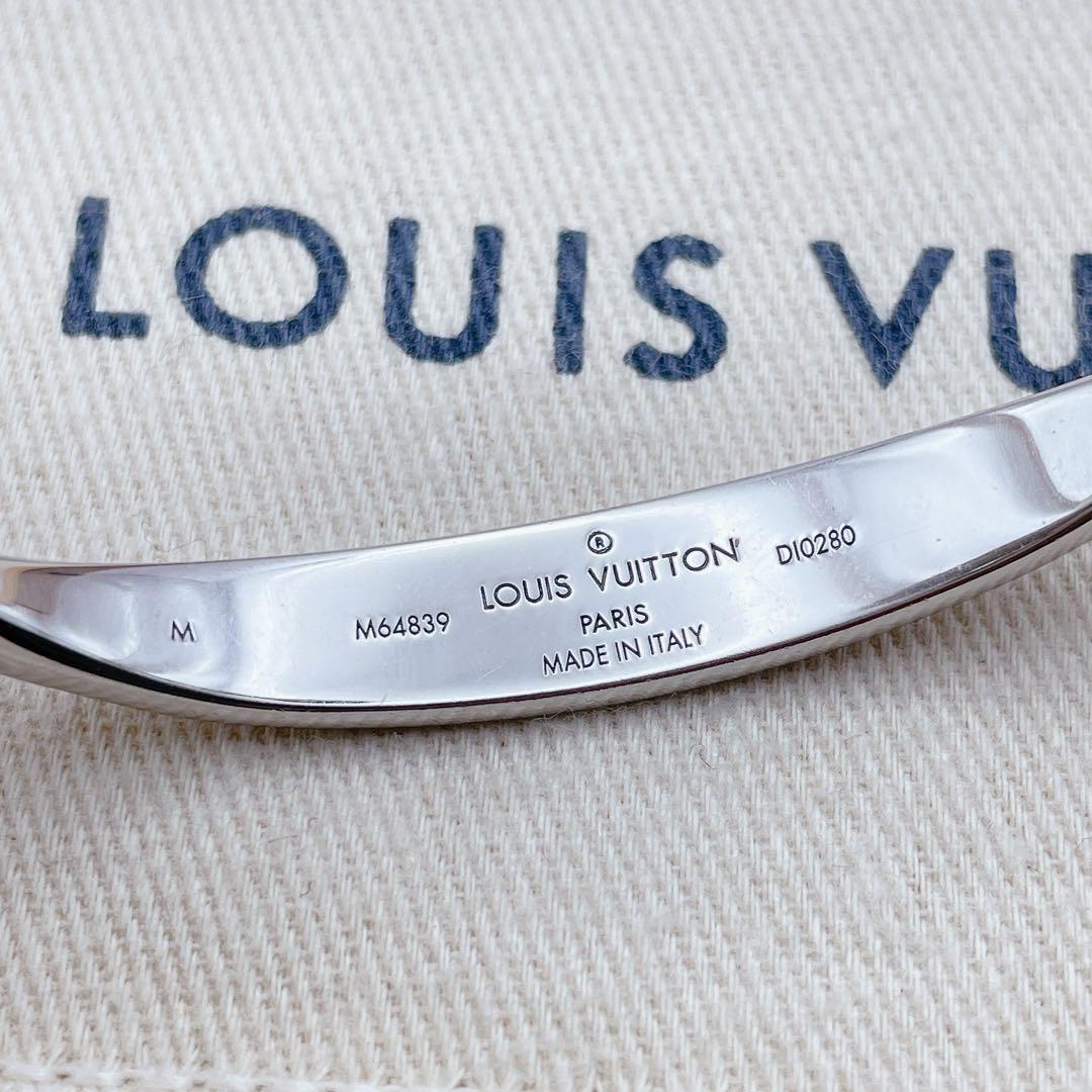 LOUIS VUITTON バングル　ジョンク　モノグラム　シルバー　ブラスレ