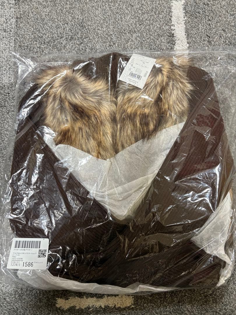 マルチWAYスタンドカラーFauxファーベスト