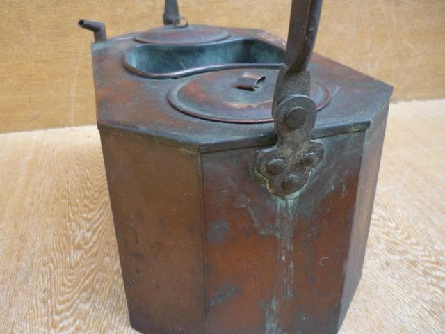 燗銅壷　ドーコ　希少品・時代物　八角型